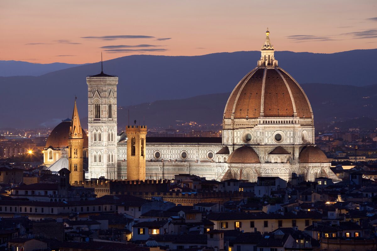 Florence Duomo and Tuscan Hills